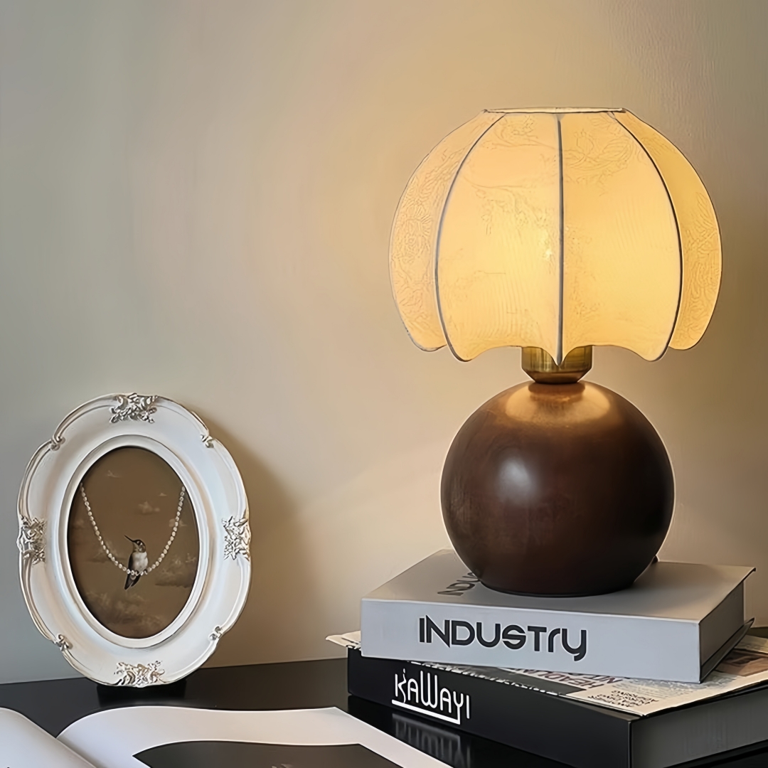 Vintage floral table lamp, med - Home Decor Room reseña y precio