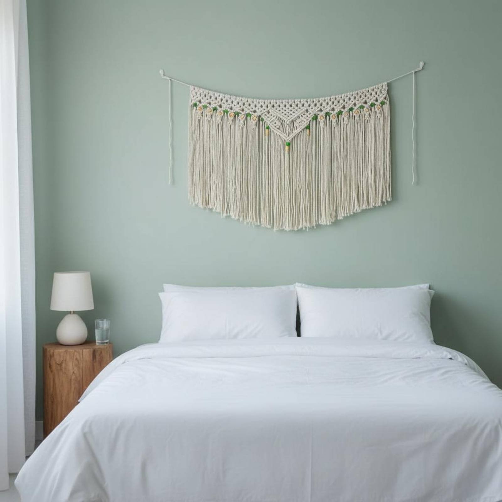 Tassel Wall Hanging Decorative - Macrame Wall Hanging reseña y precio