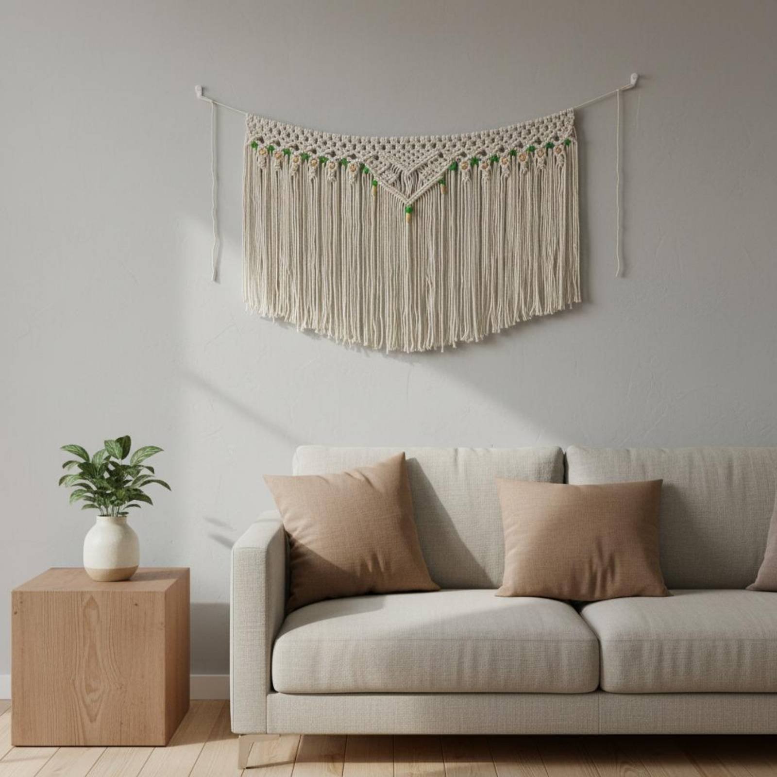 Tassel Wall Hanging Decorative - Macrame Wall Hanging reseña y precio