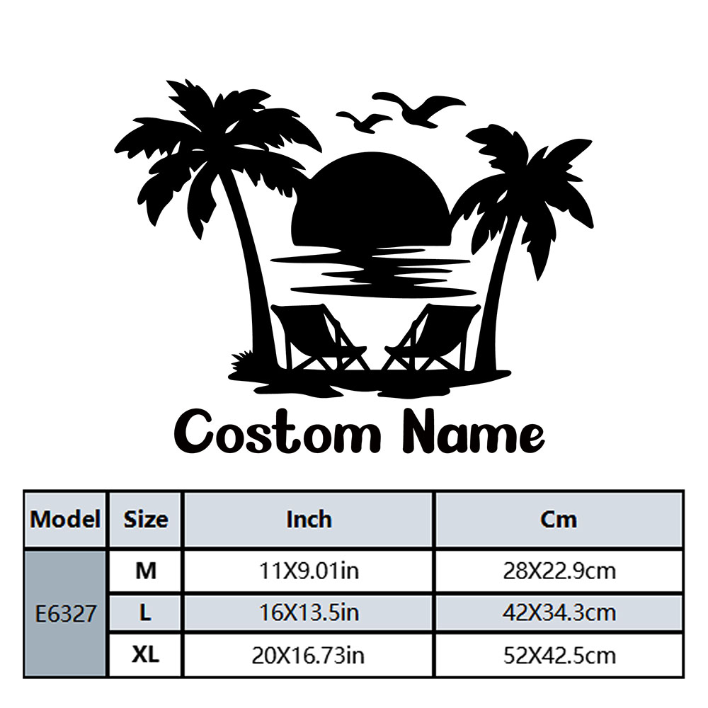 1PC NEW Beach Customizable Tex - Home Decor Sticker reseña y precio