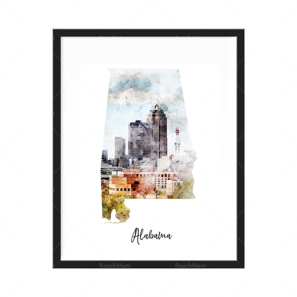 Impression de carte aquarelle  - Home Decor Qatar reseña y precio