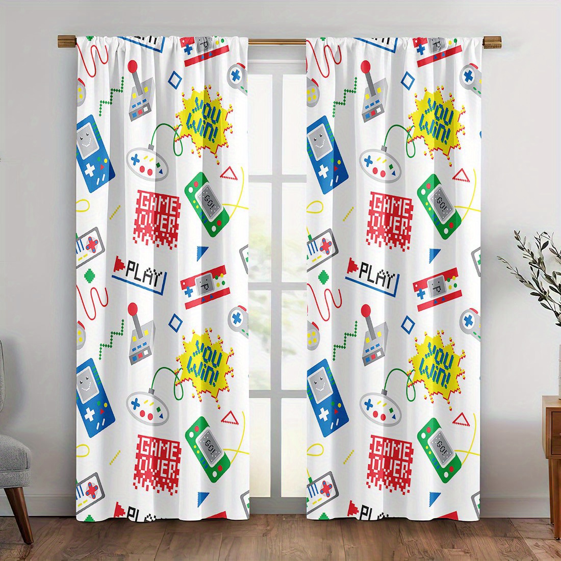 Vibrant Retro Gaming Video Gam - Home Decor Youtube Videos reseña y precio