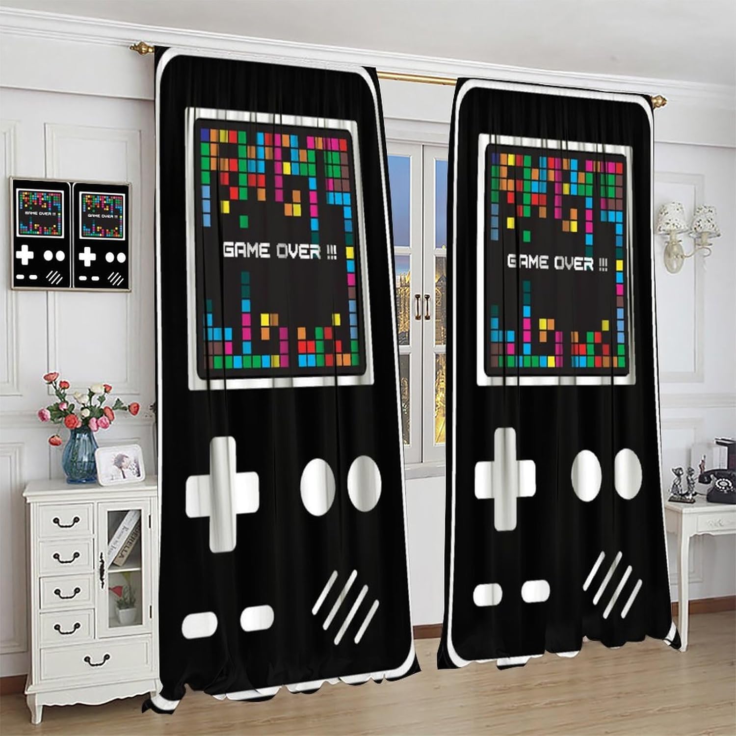 Kids Gaming Curtain for Bedroo - Home Decor Youtube Videos reseña y precio