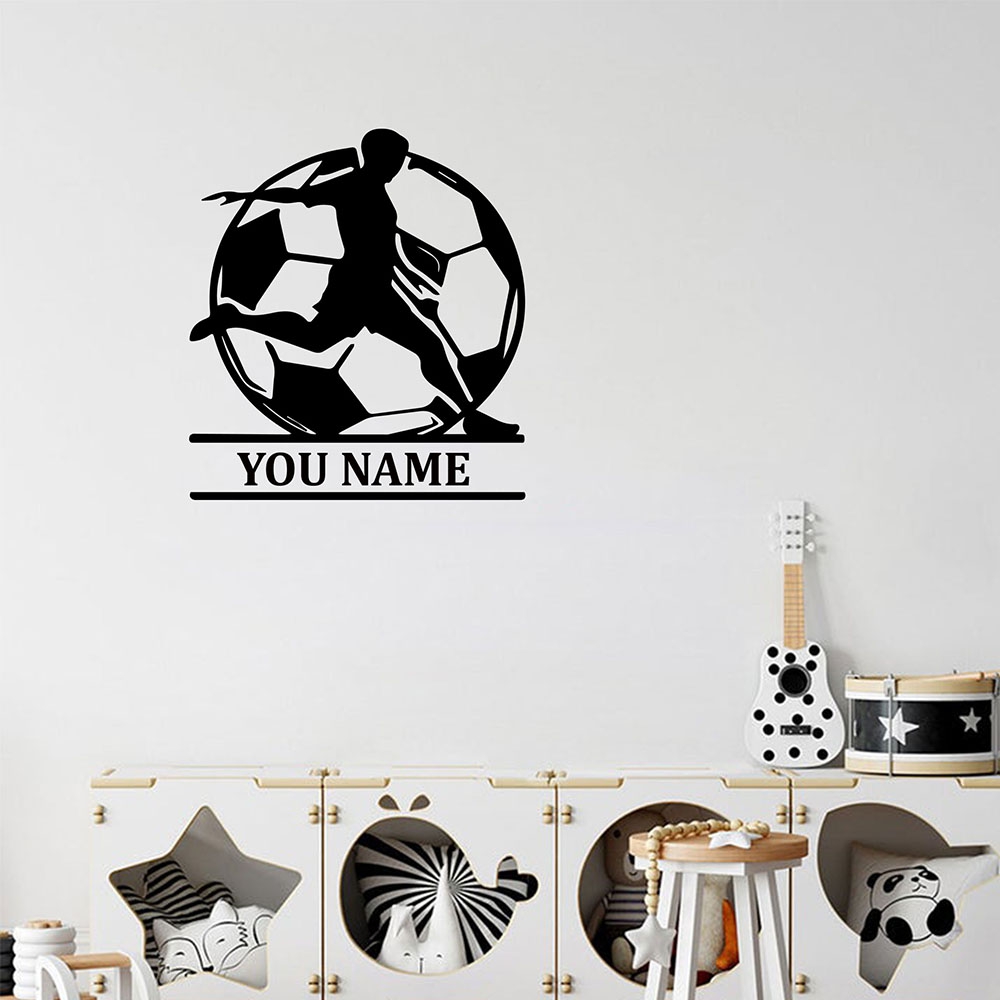 1PC Fashion Soccer Customized  - Home Decor Sticker reseña y precio
