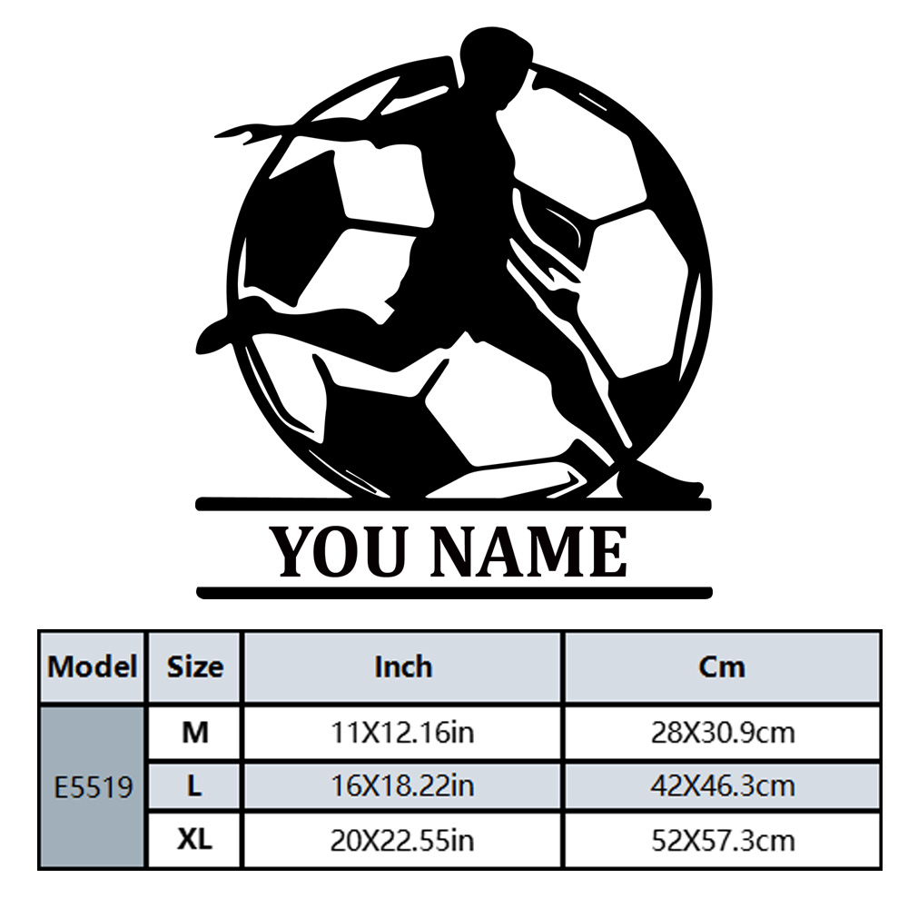 1PC Fashion Soccer Customized  - Home Decor Sticker reseña y precio