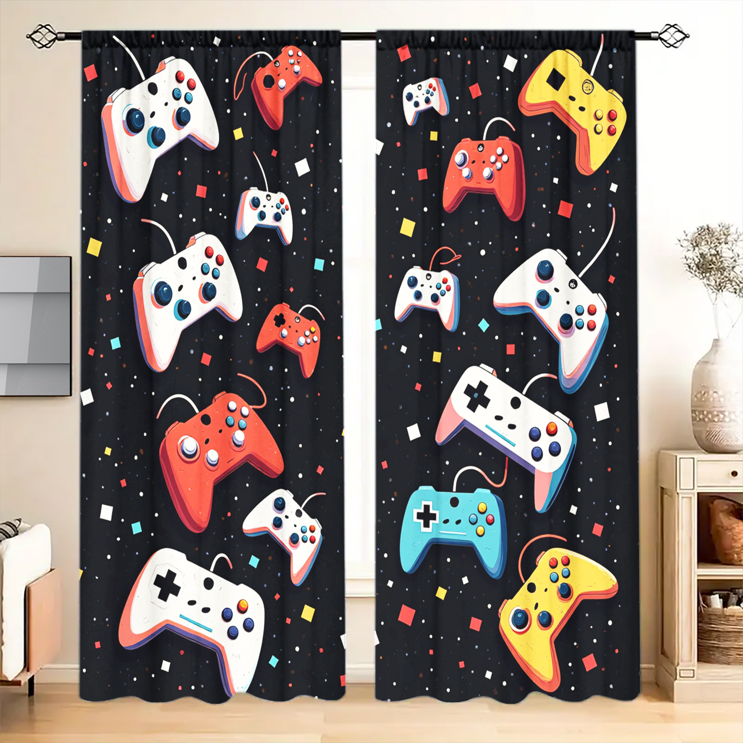 Gamer Room Decor Curtains Blac - Home Decor Youtube Videos reseña y precio