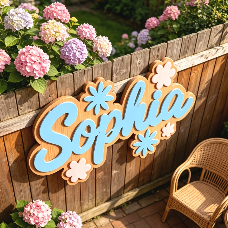 Personalized Floral Themed Nam - Home Decor Flowers reseña y precio