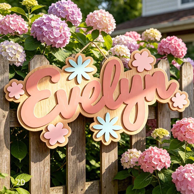 Personalized Floral Themed Nam - Home Decor Flowers reseña y precio