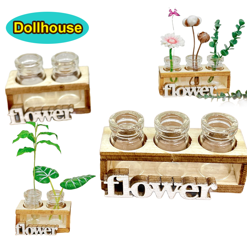 1Set 1:12 Dollhouse Miniature  - Home Decor Flowers reseña y precio