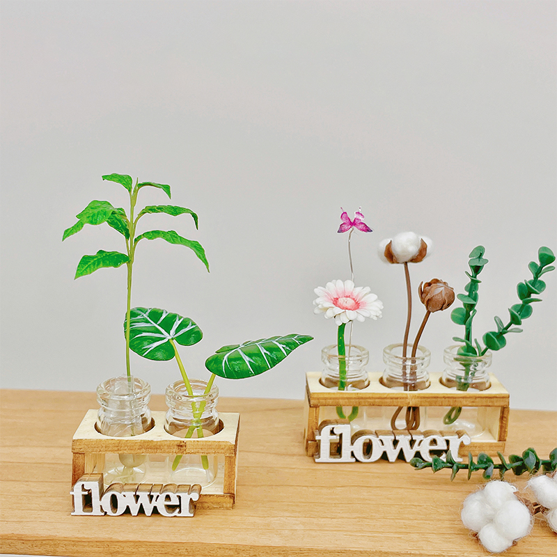 1Set 1:12 Dollhouse Miniature  - Home Decor Flowers reseña y precio