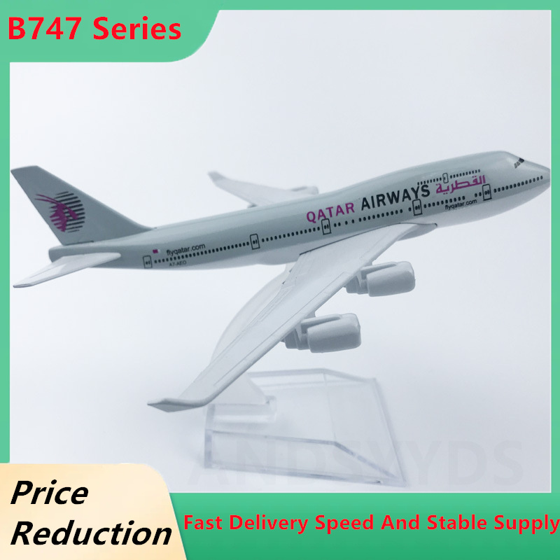 16cm Alloy Metal B747 Qatar Ai - Home Decor Qatar reseña y precio