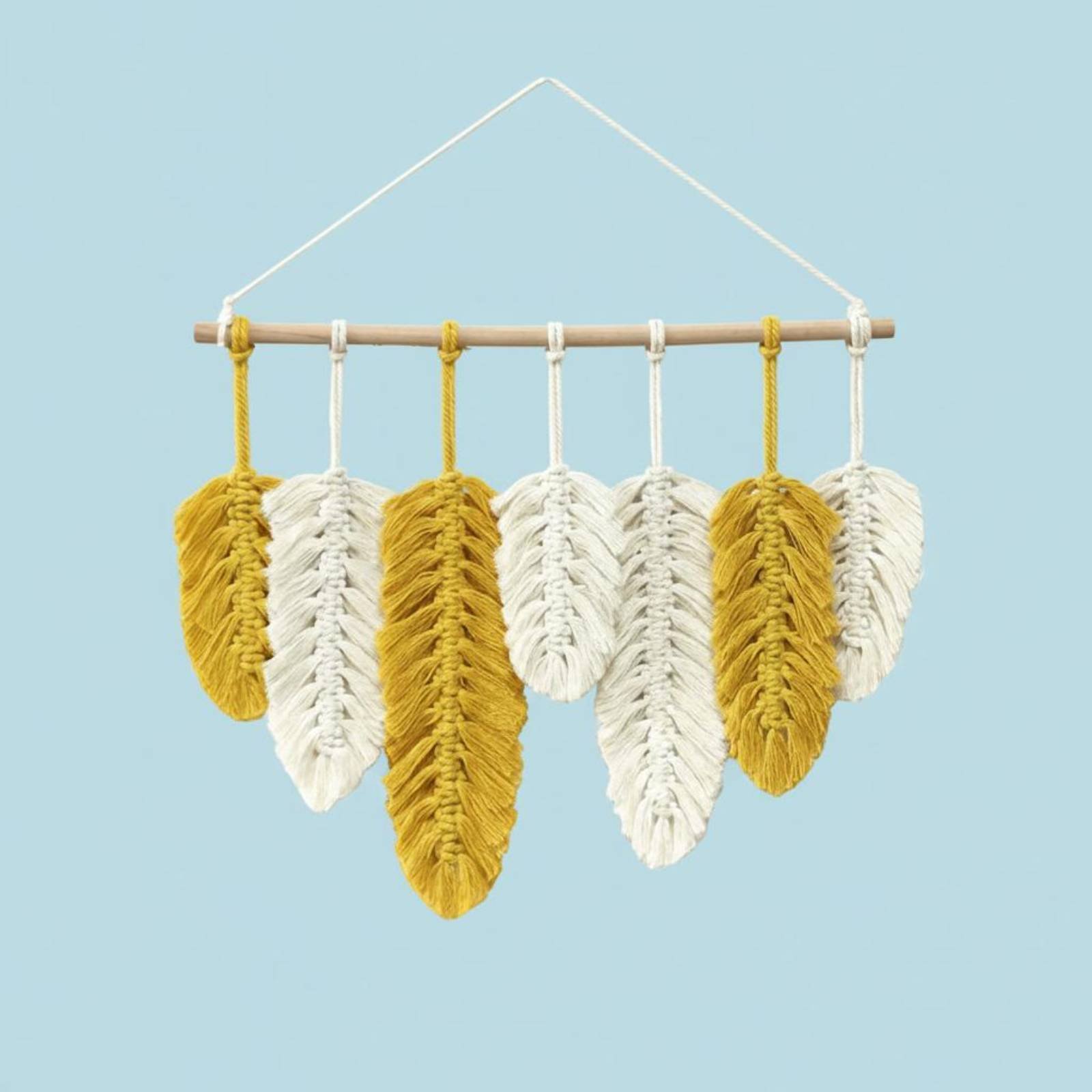 Macrame Feather Wall Hanging H - Macrame Wall Hanging reseña y precio