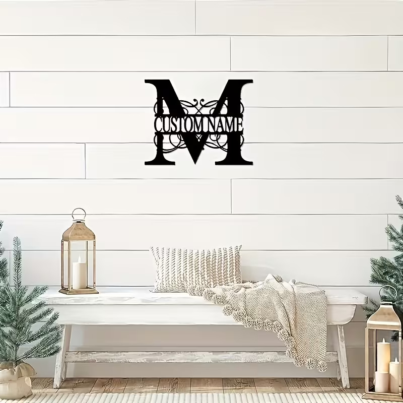 Classic Custom Monogram Metal  - Home Decor Room reseña y precio