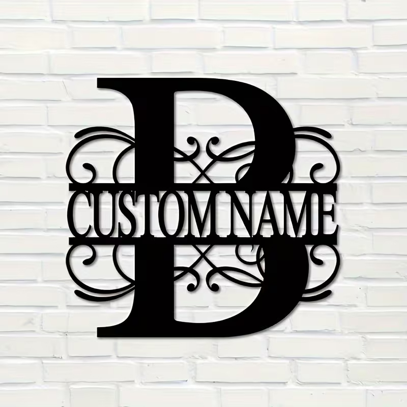 Classic Custom Monogram Metal  - Home Decor Room reseña y precio
