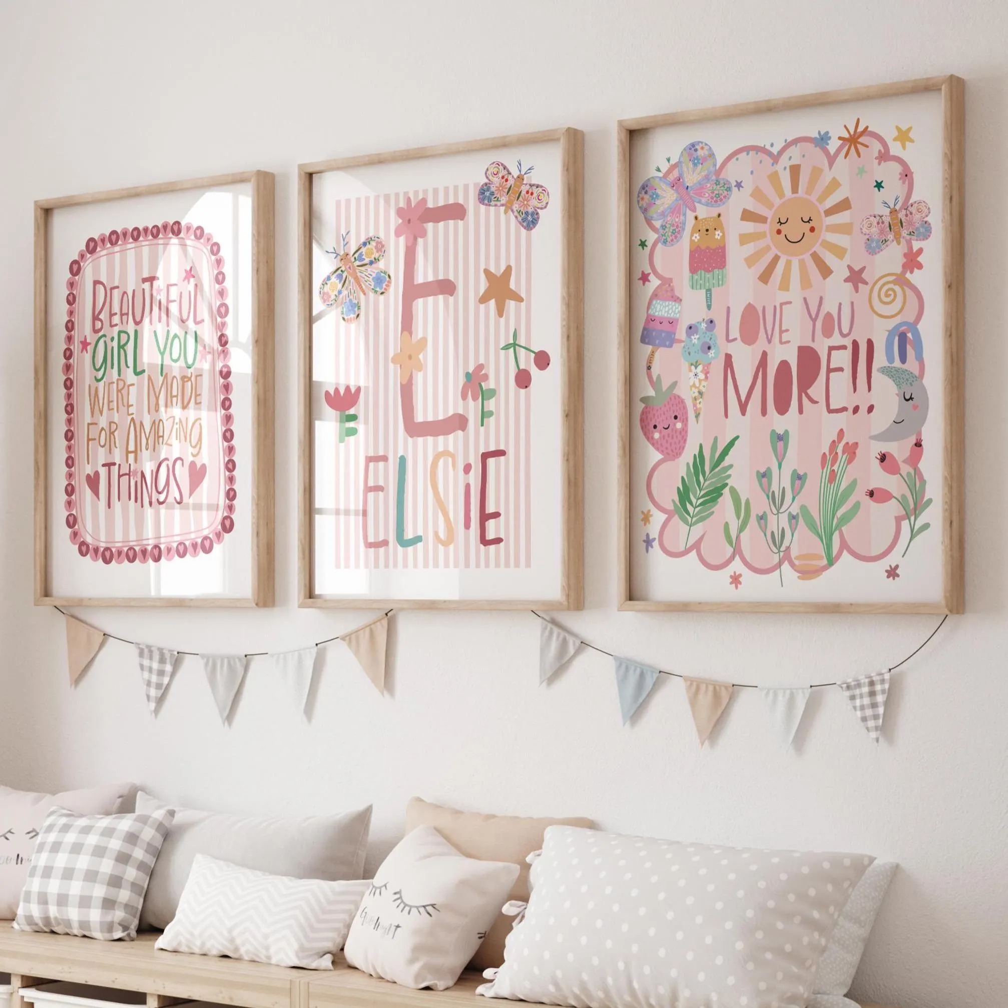 3pcs/set Bohemian Pink Flower  - Home Decor Flowers reseña y precio