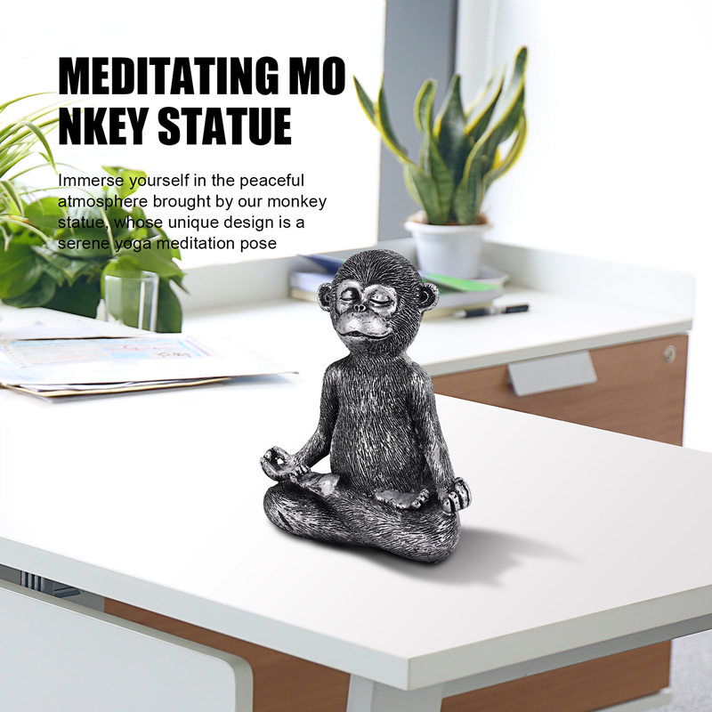 Meditating Monkey Statue Resin - Home Decor Room reseña y precio