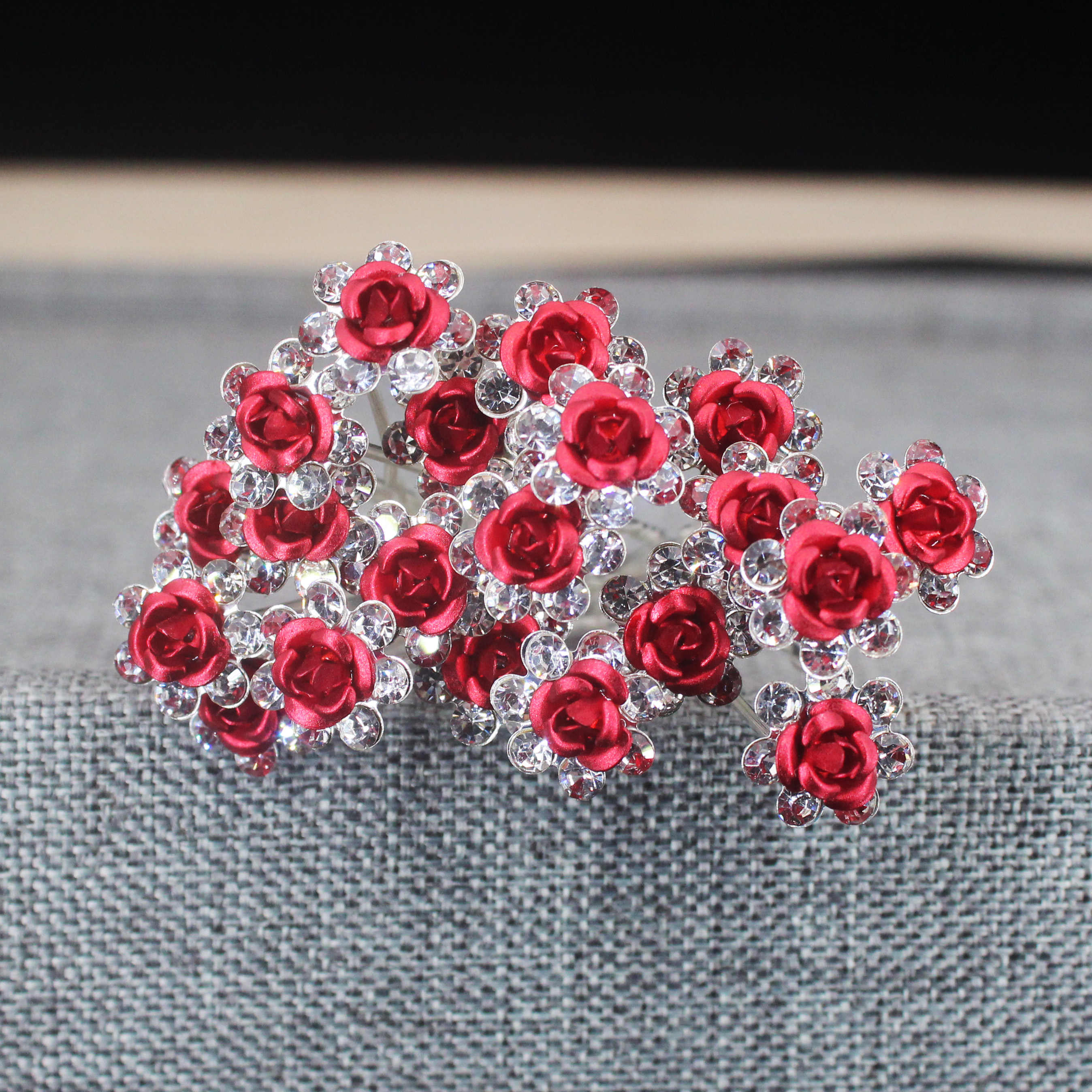20PCS Rose Flower Rhinestone H - Home Decor Flowers reseña y precio