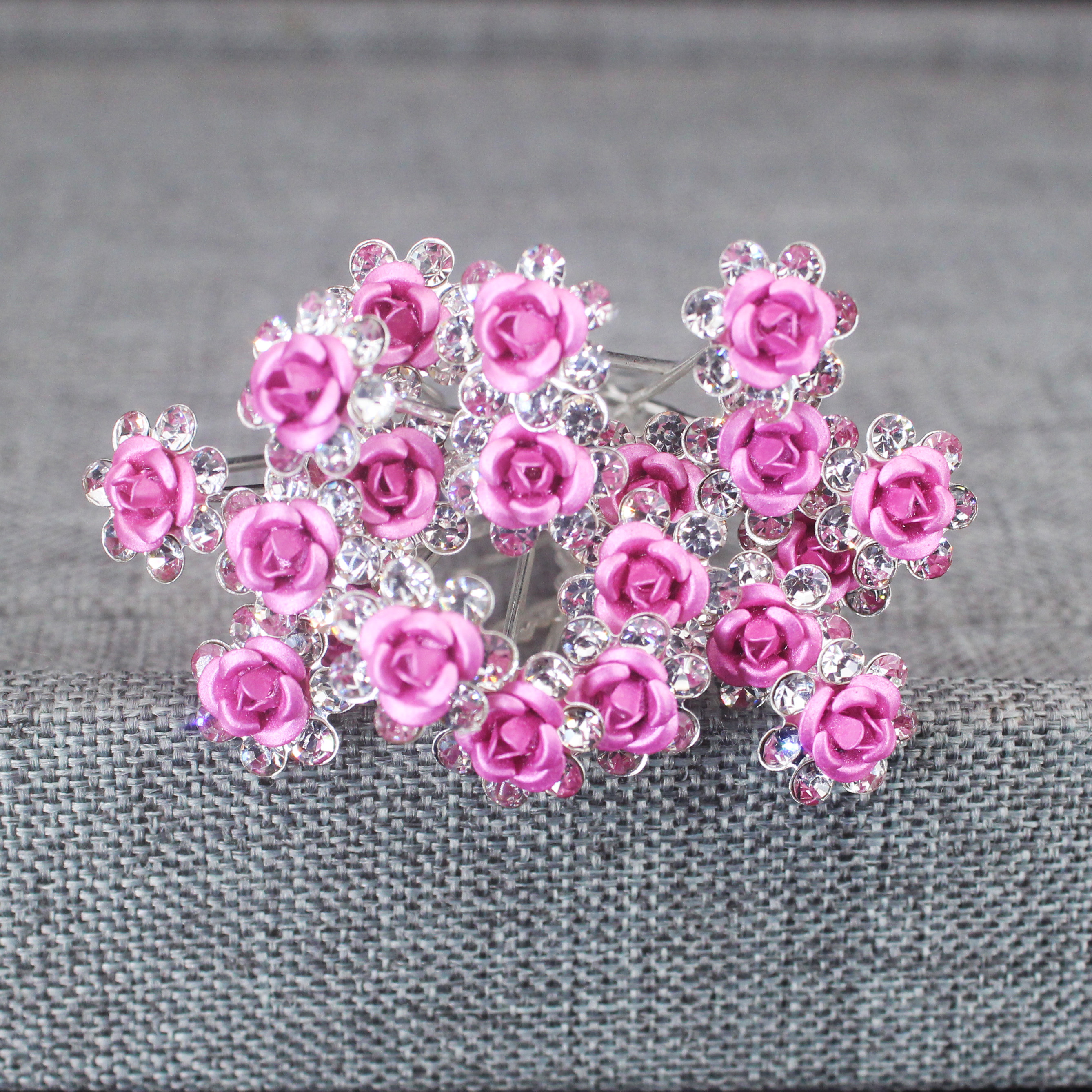 20PCS Rose Flower Rhinestone H - Home Decor Flowers reseña y precio