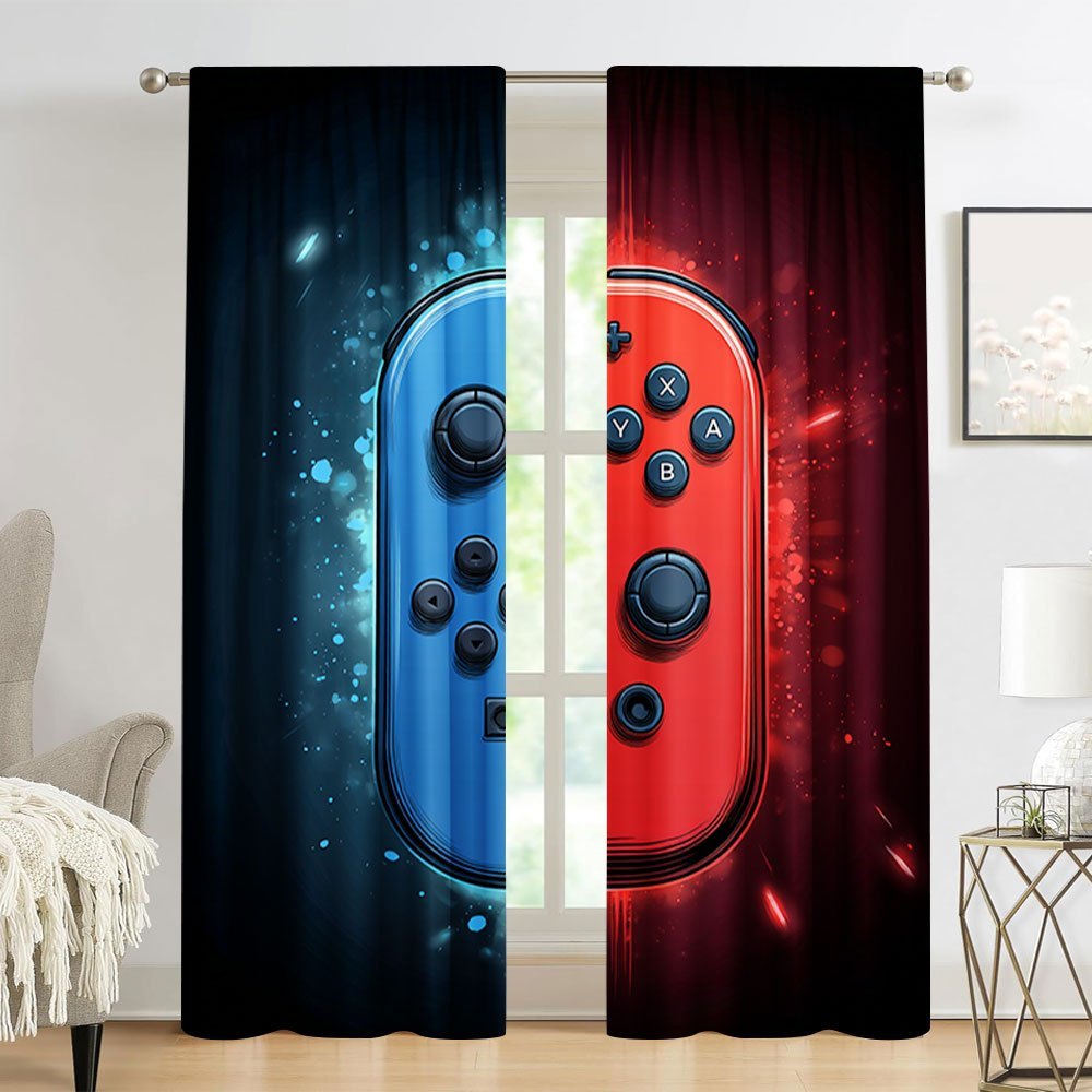 Gaming Curtains 2pcs Video Gam - Home Decor Youtube Videos reseña y precio