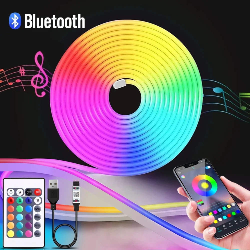 1-5m RGB LED Neon Strip Light  - Home Decor Room reseña y precio