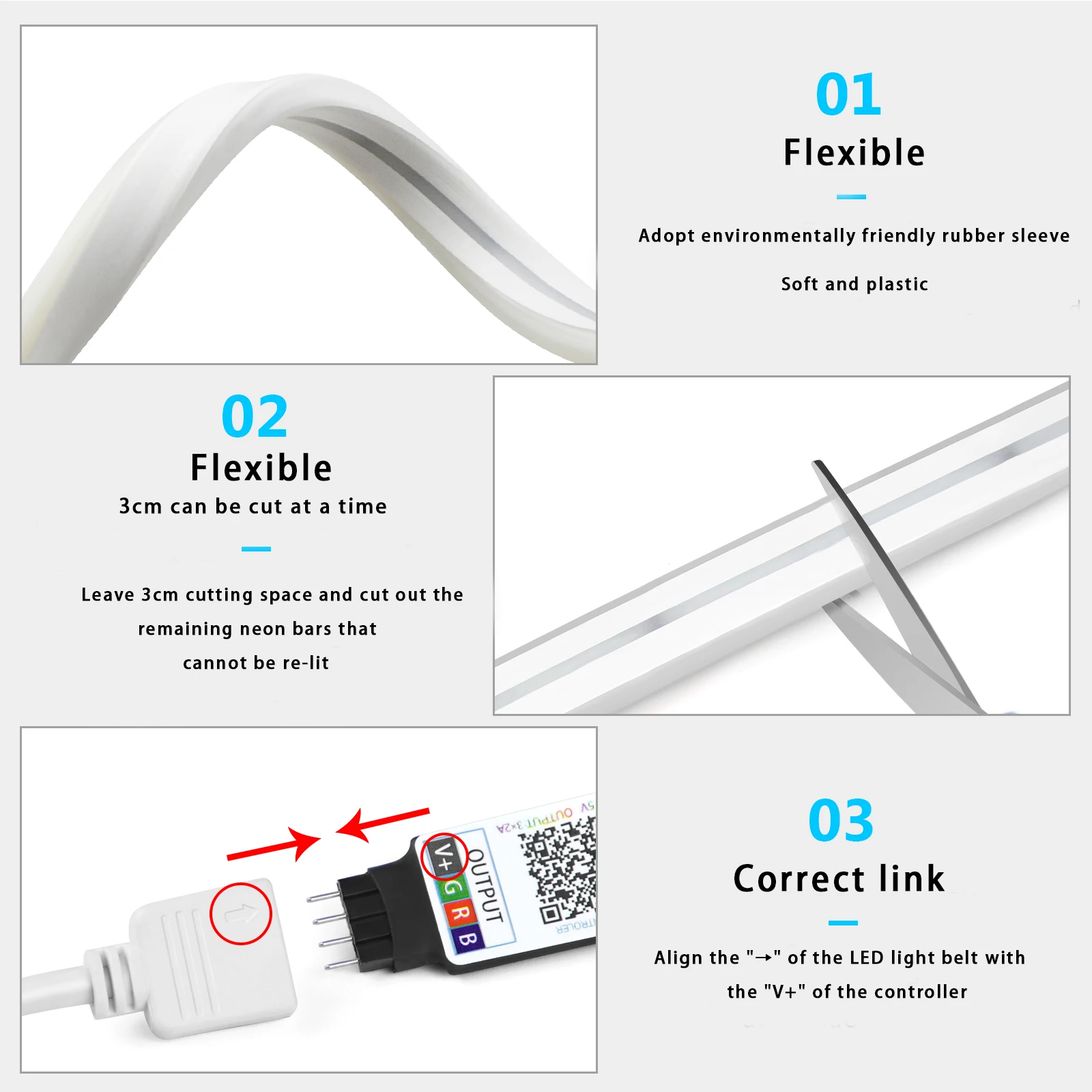1-5m RGB LED Neon Strip Light  - Home Decor Room reseña y precio